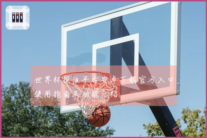 世界杯投注平台安卓下载官方入口使用指南及功能介绍